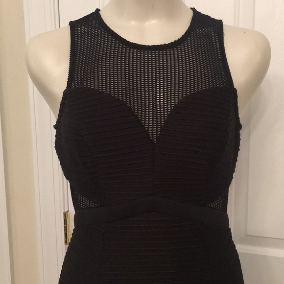 Black Guess cutout midi cocktail dress - Picture 4 of 6